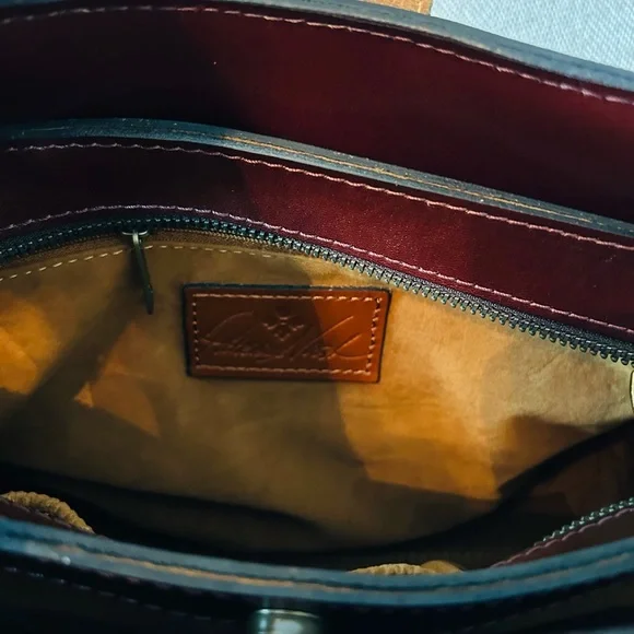 Patricia Nash Rienzo satchel shoulder bag purse leather - Picture 7 of 11